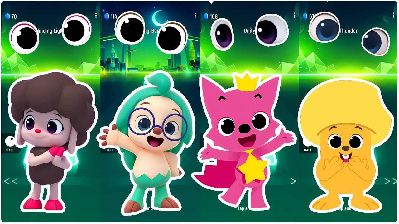 Complete the Puzzle - Find Eyes for Rachel, Myan, Hogi, PinkFong | PinkFong TV Animation