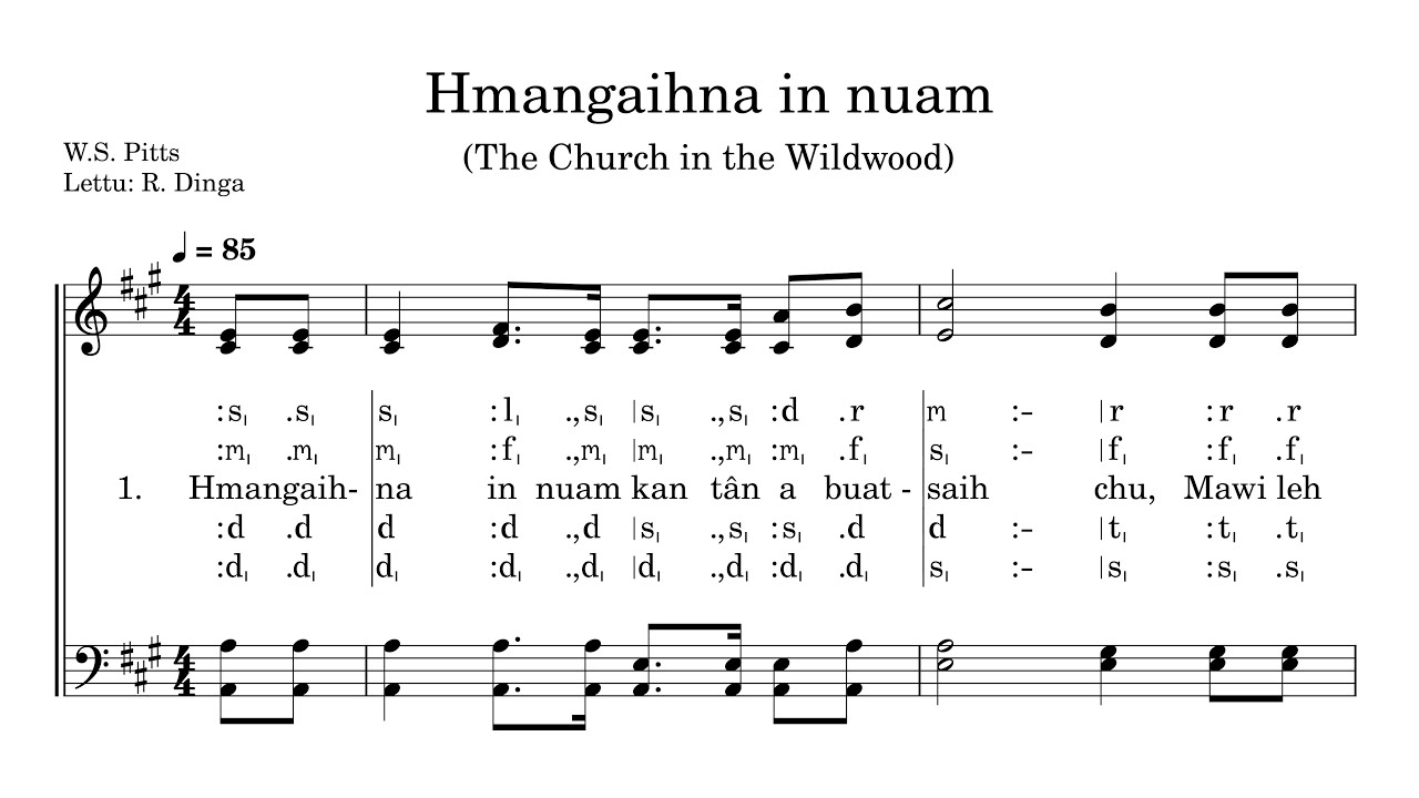 KHB 470 | Hmangaihna In Nuam (The Church in the Wildwood) | A Capella