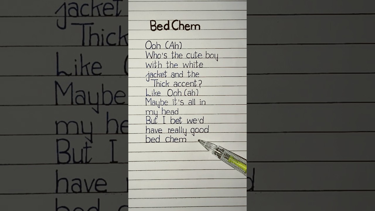 bed chem sabrina carpenter lyrics #bedchem #sabrina #lyrics