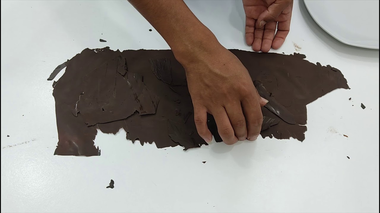 chocolate  para decorar torta selva negra
