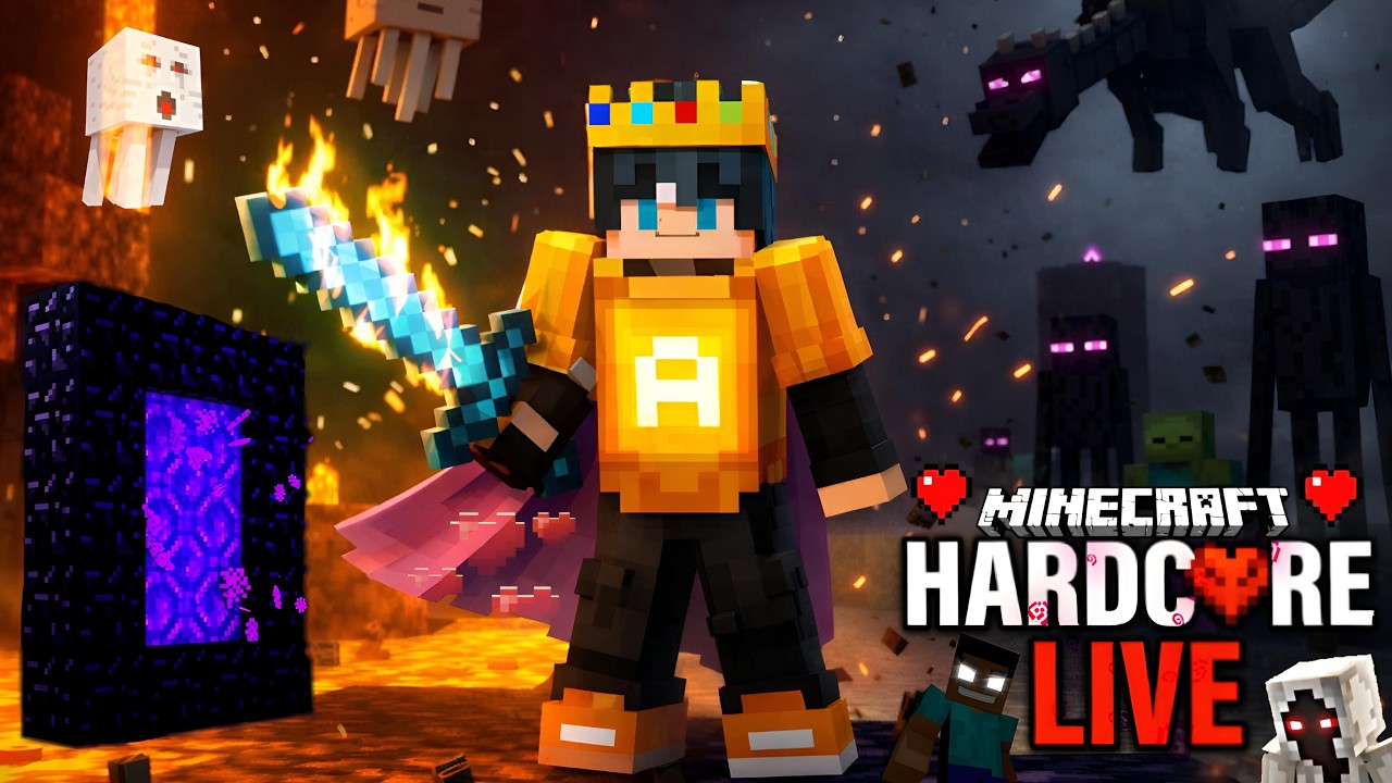 Minecraft Hardcore Game Streaming 🤯 #shorts #minecraft #livestream