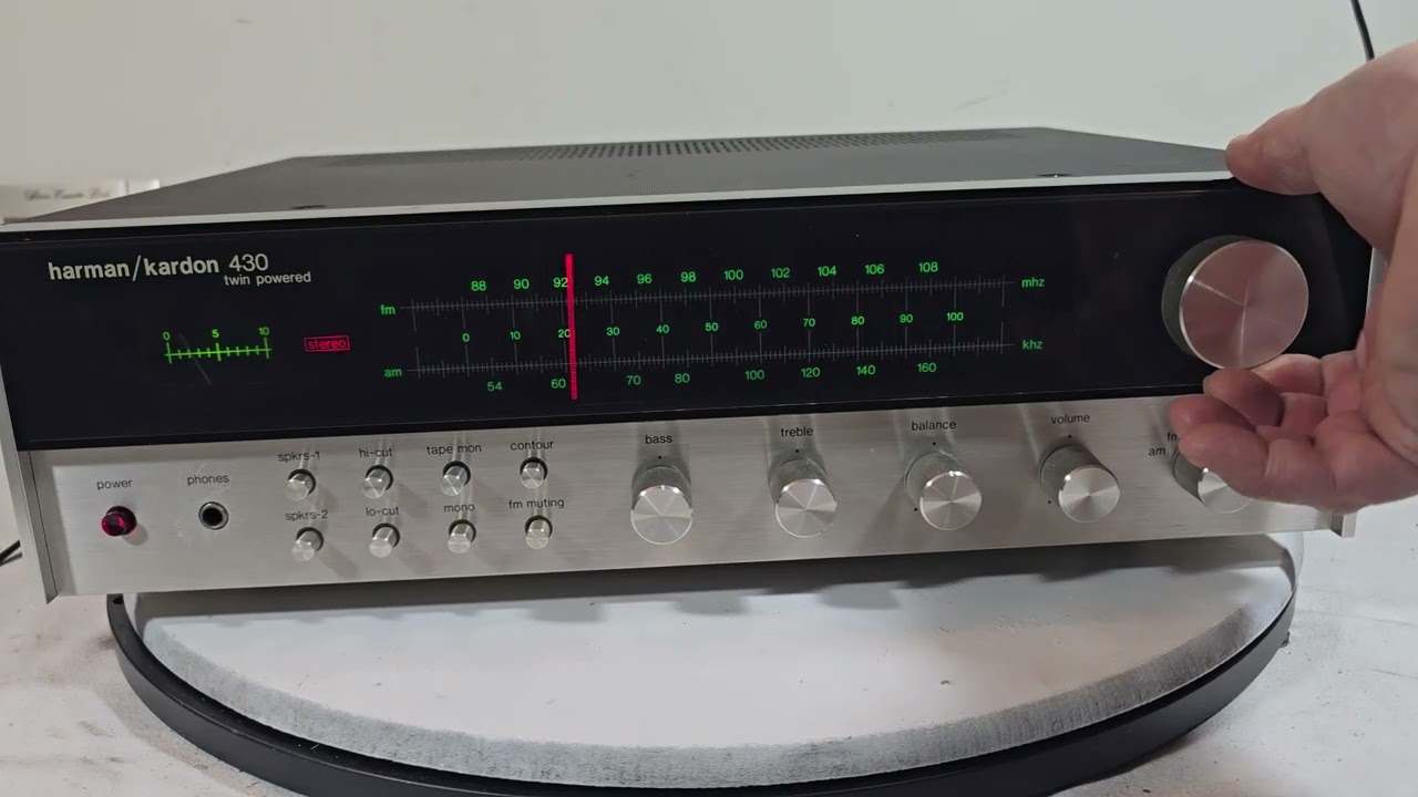 HARMAN KARDON 430 TWIN POWERED RECEIVER FULLY SERVICED AND READY TO 