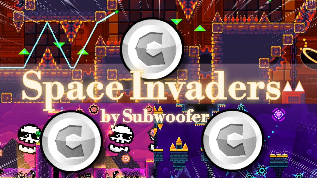 [Event Level #5] 무슨 맵 길이가 8분이야.. "Space Invaders" by Subwoofer (all coins) | Geometry Dash 2.2
