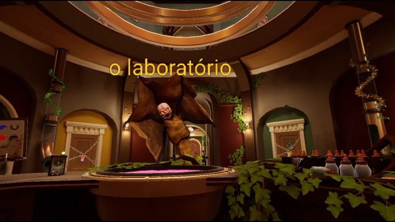 A gata :o laboratório 