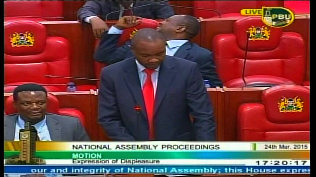 Kajiado Central MP Elijah Memusi Kanchori parliament's maiden speech