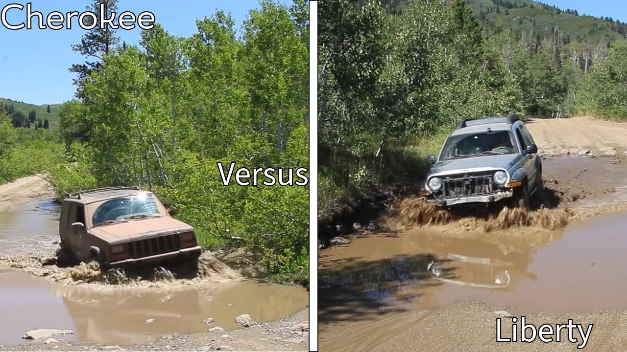Jeep Cherokee Versus Jeep Liberty Farmington Flats offroad