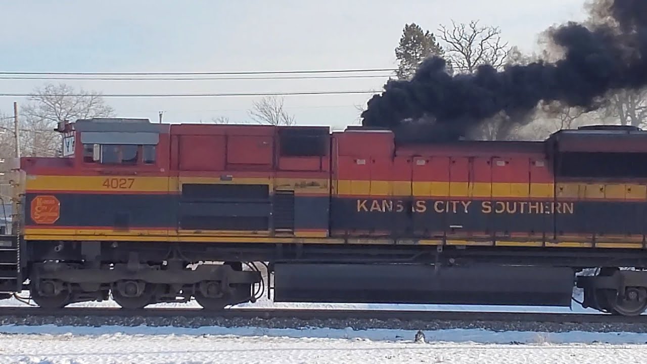 Massive Engine Failure on Kansas City Southern Train 