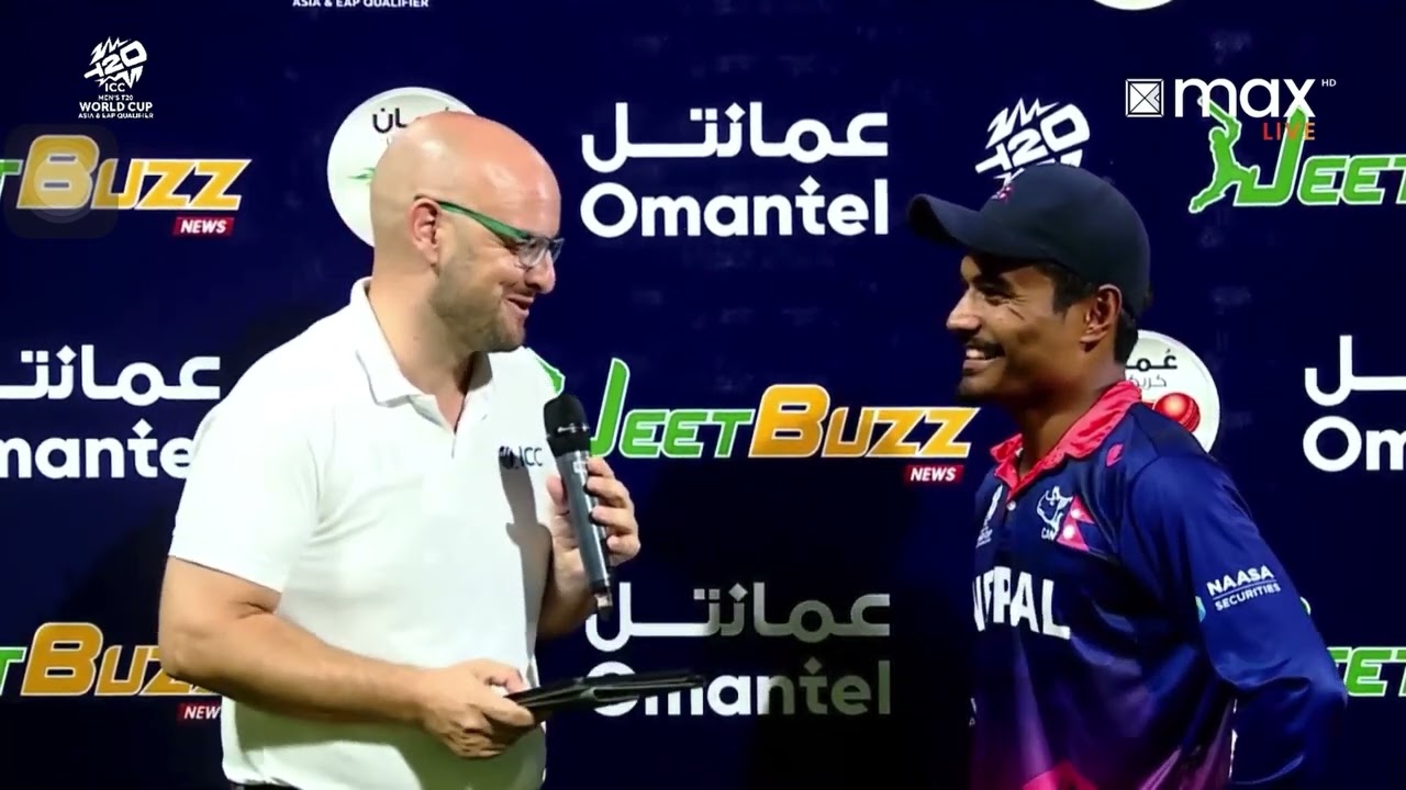 Post match presentation of Nepal’S Captain Rohit Poudel #youtubeshorts #fypシ #fypシ゚viral #shorts 
