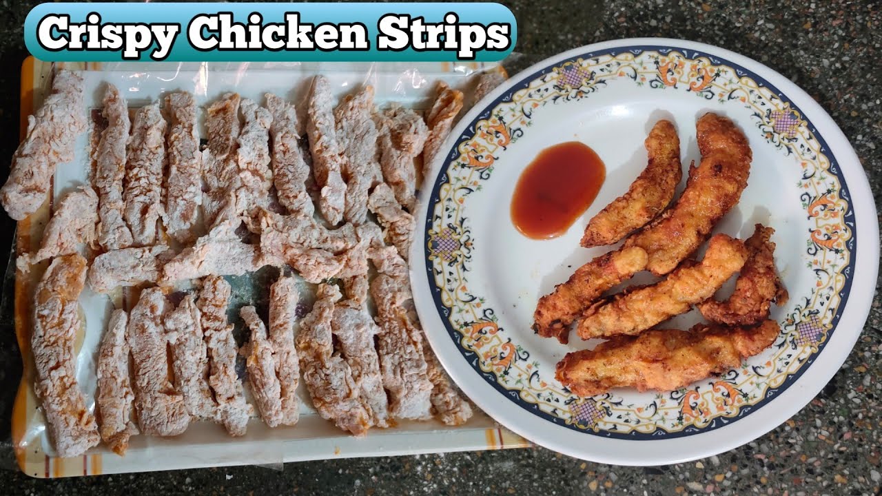 Crispy Homemade Chicken Strips | Juicy Chicken Tenders | Delicious Snack Recipe | Lunchbox Recipe |