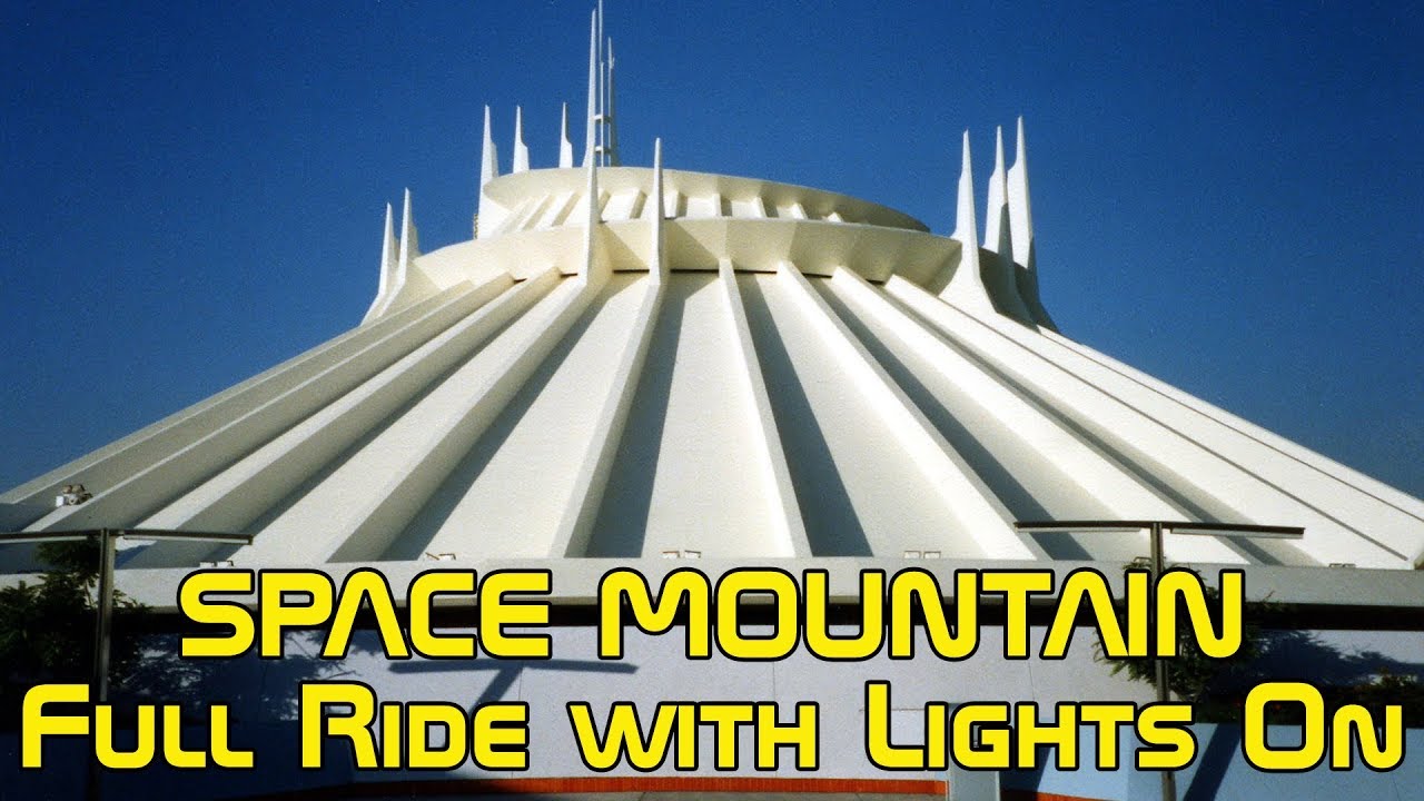 Space Mountain at Disneyland POV Ride - Vintage 1998 with Lights ON - Dick Dale Soundtrack, Disney