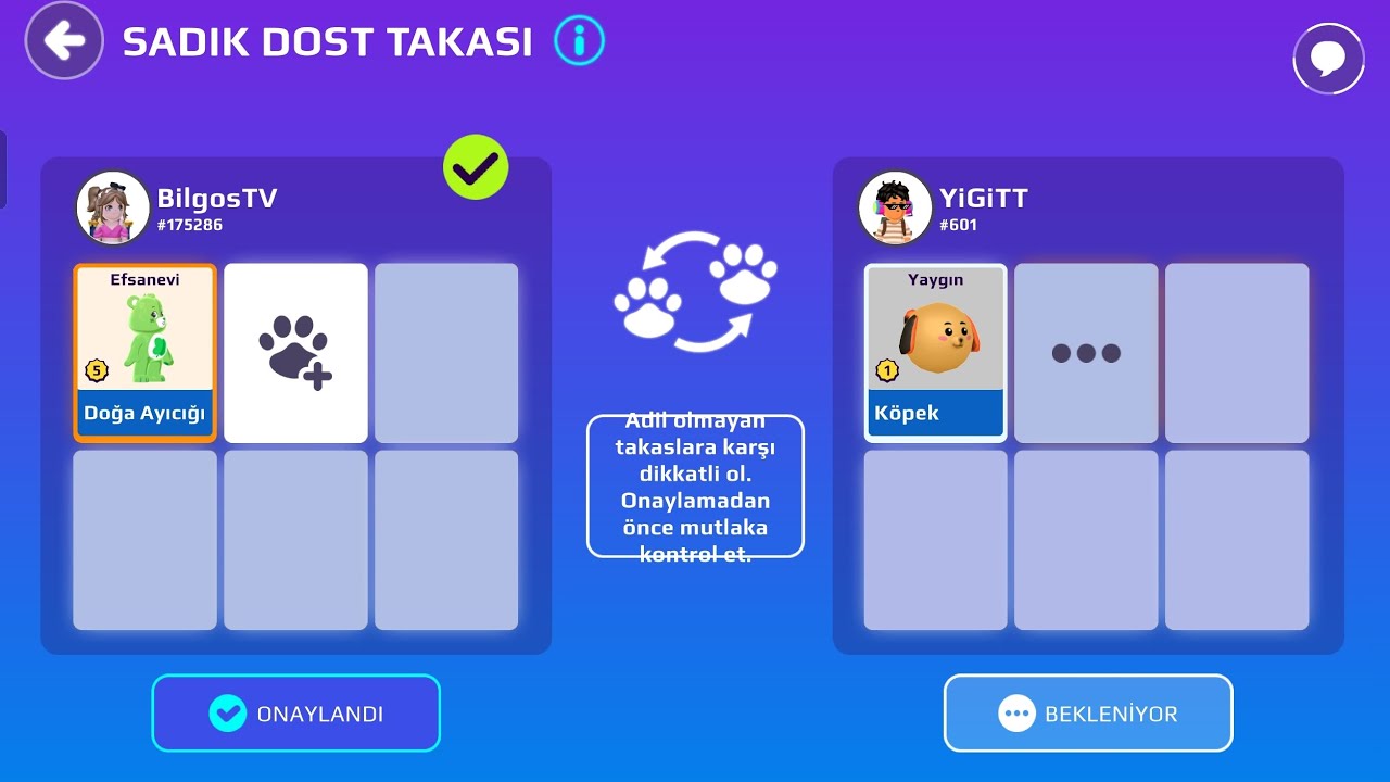 Bir gün boyunca takas ettim # pk xd