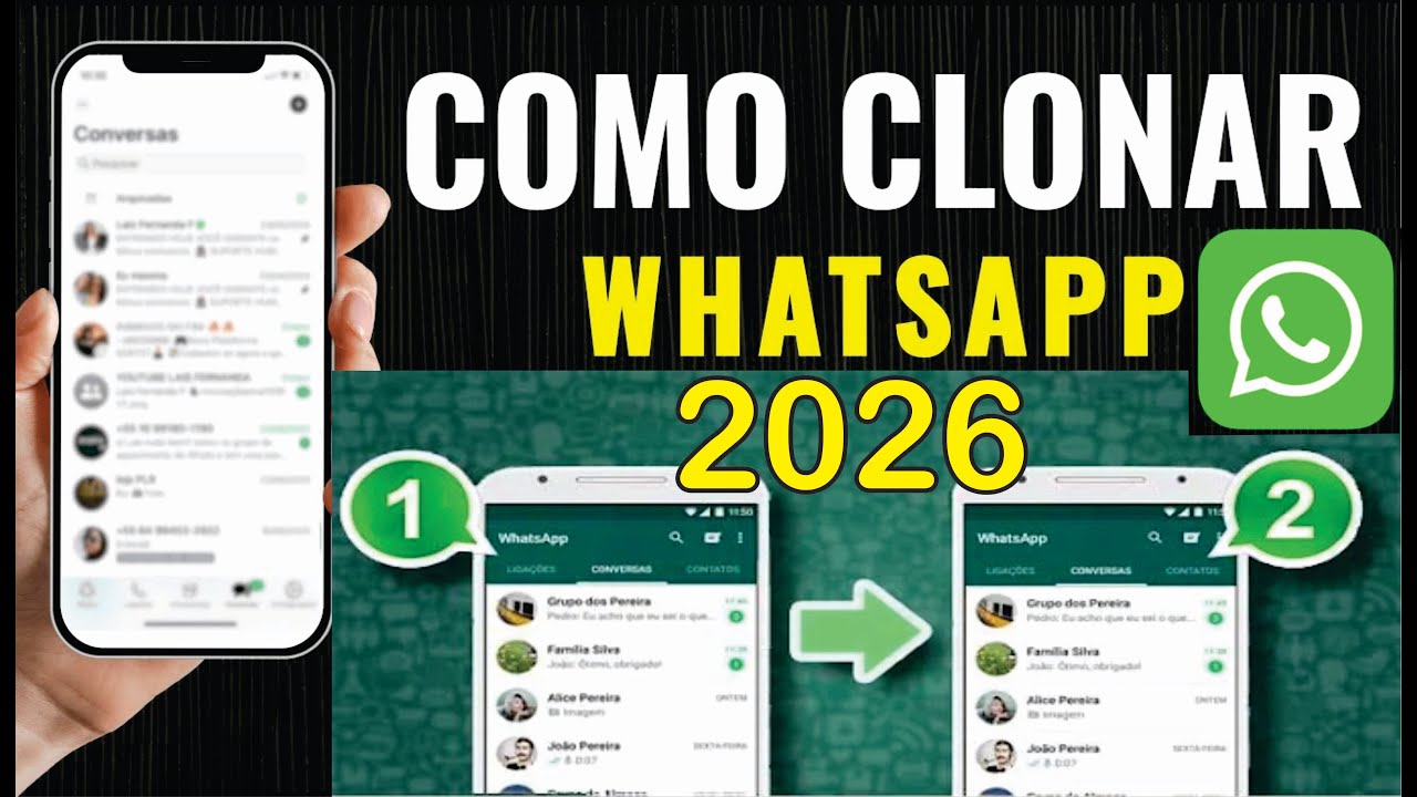 Como CLONAR Whatsapp Apenas com o número (Sem Notificação) ATUALIZADO 2026 Modo Fácil
