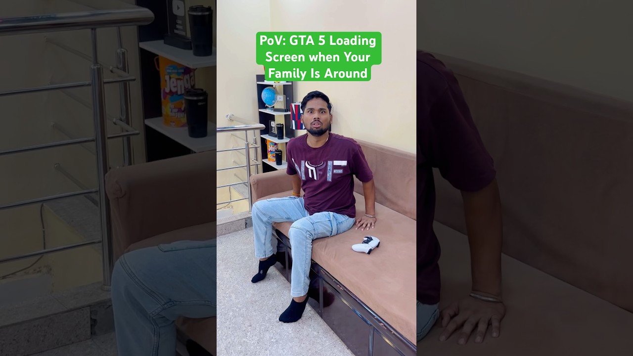 When You Were Caught On The GTA 5 Loading Screen #comedy #funny #reletable #shorts #shortsfeed