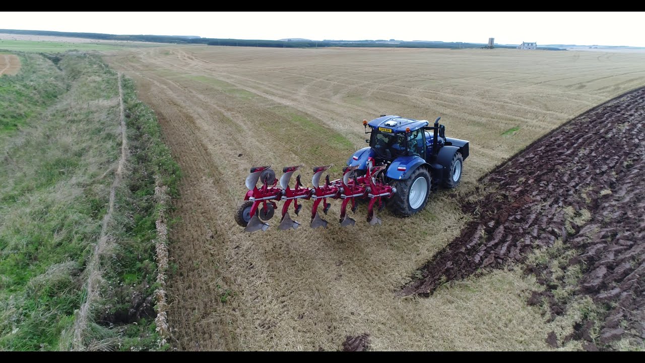 Errollston on land ploughing with Guidance.