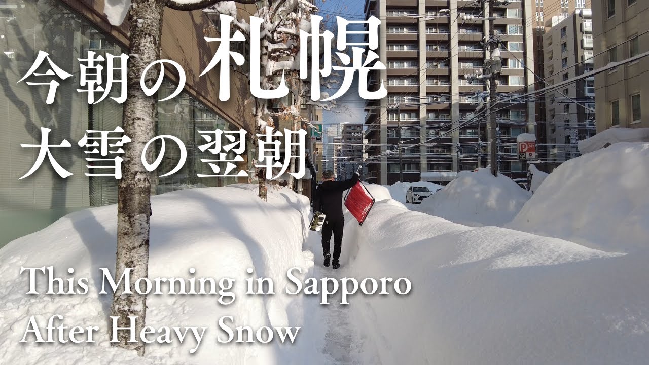 【今朝の札幌】大雪の翌朝を歩く（2月2日）