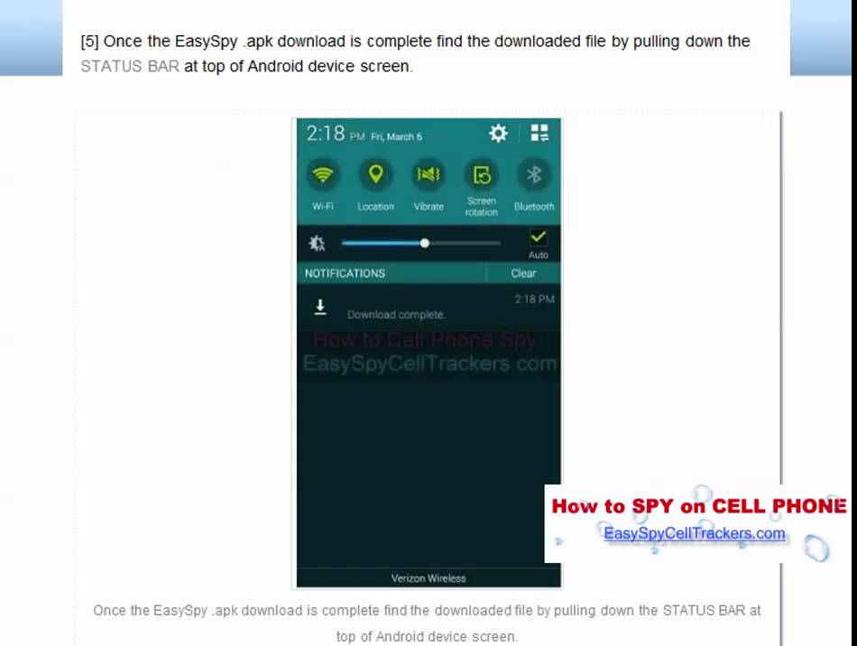 Android Cell Phone Spy Install Instructions