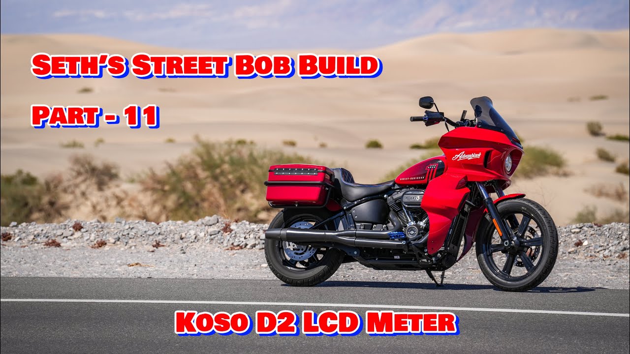 Установка ЖК-дисплея Koso D2 на Street Bob Сета