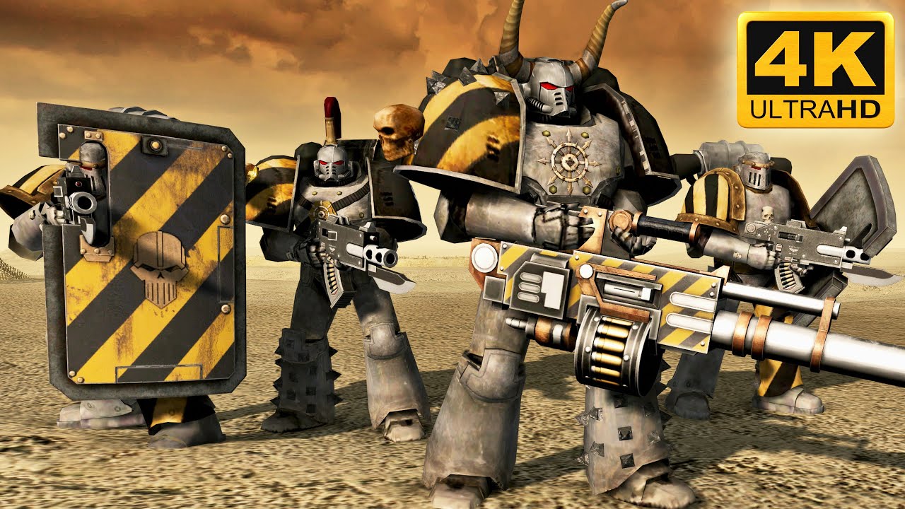 IRON WARRIORS vs NECRONS - Epic Defense | Men of War: Warhammer 40k Mod (4K)