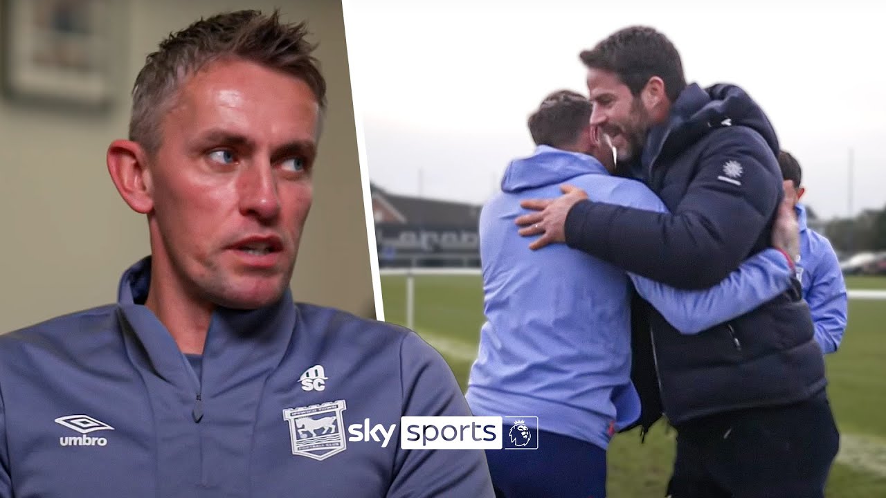 BEHIND THE SCENES! Jamie Redknapp meets Kieran McKenna watches Ipswich training 🤝