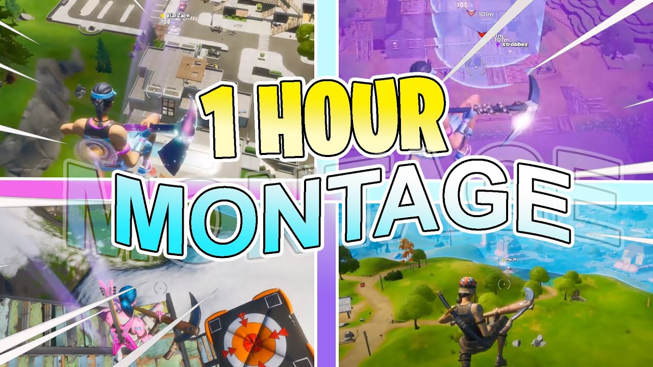 The 1 HOUR FORTNITE MONTAGE... (BEST Season 3 Trickshots)