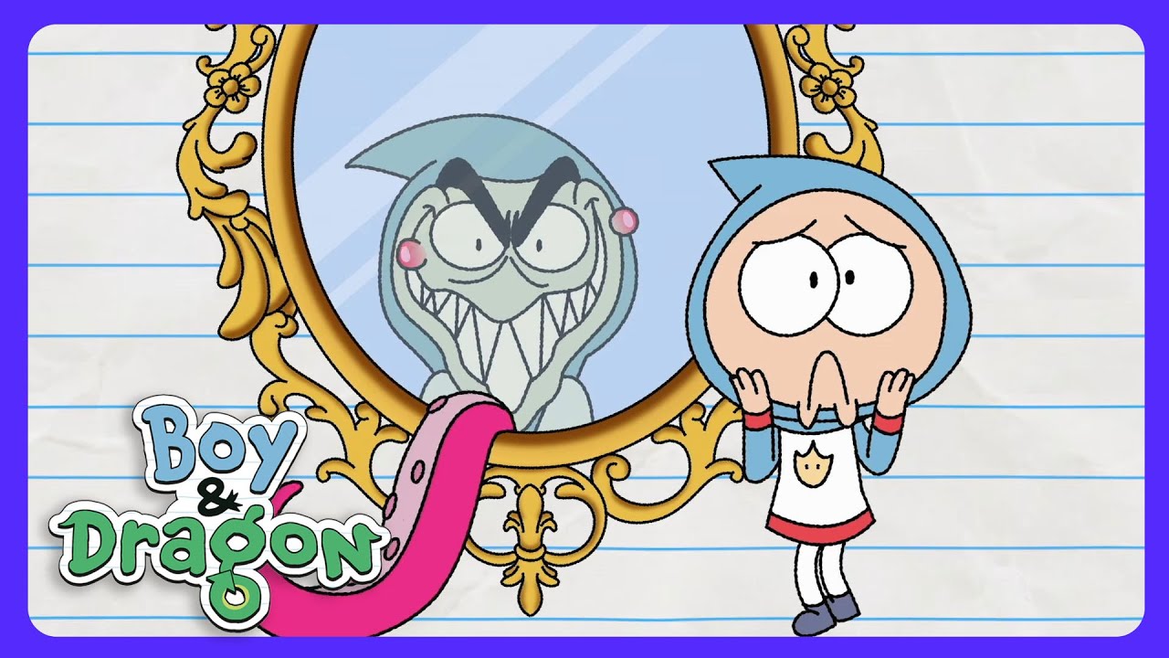 Boy & Dragon - ¡Espejo monstruoso! | Dibujos Infantiles | WildBrain Bosque Encantado