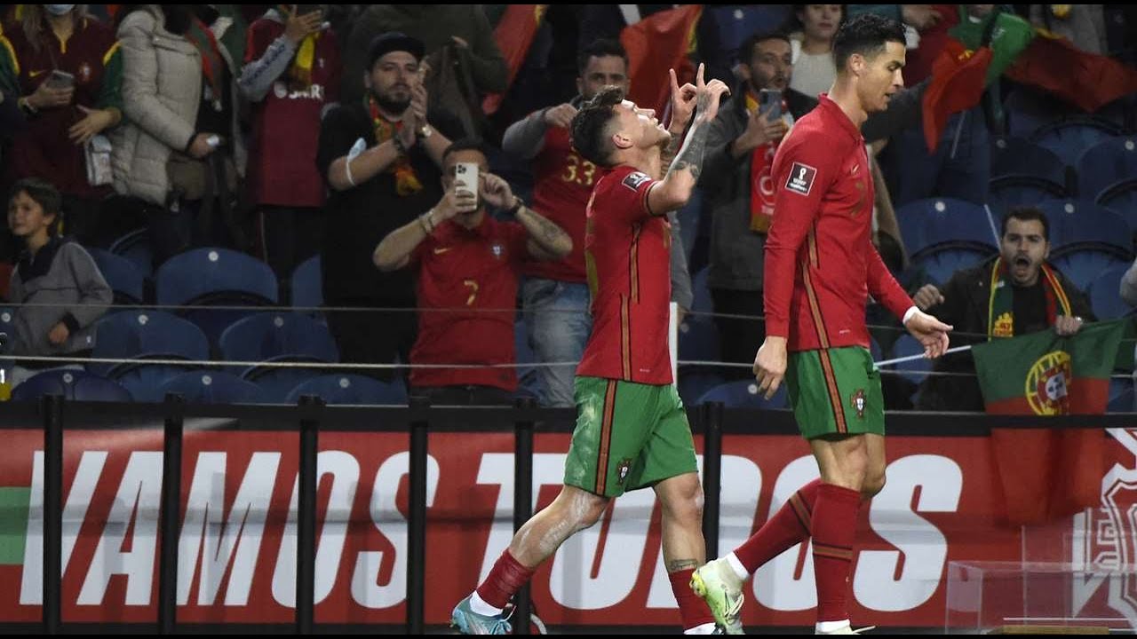 Portugal - North Macedonia All goals & highlights 29.03.22 | EUROPE World Cup Qualification | PES