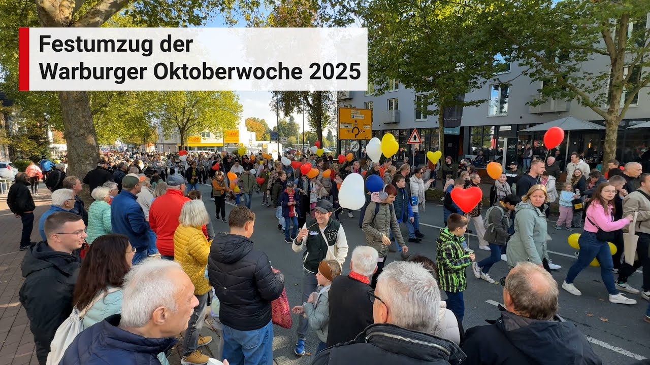 Großer Festumzug der Warburger Oktoberwoche 2025