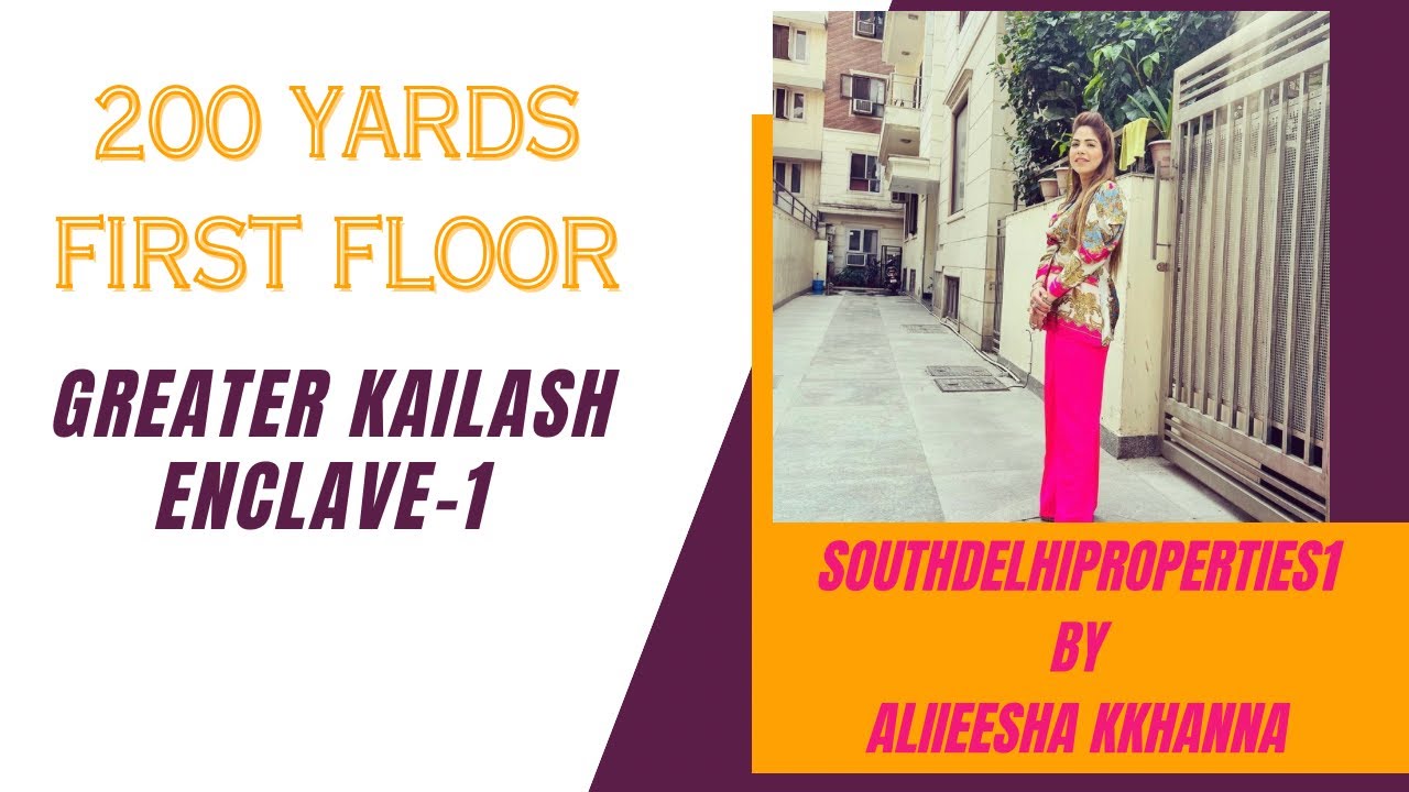 SouthDelhi luxury floor/ 200 sq yards/ 3bhk/Builder floor for sale/ Greater Kailash Enclave-1