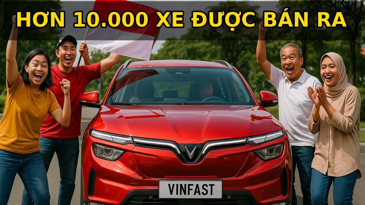 VinFast LÀM ĐƯỢC RỒI: Hơn 10.000 xe bán tại Indonesia – điều không ai ngờ đã xảy ra