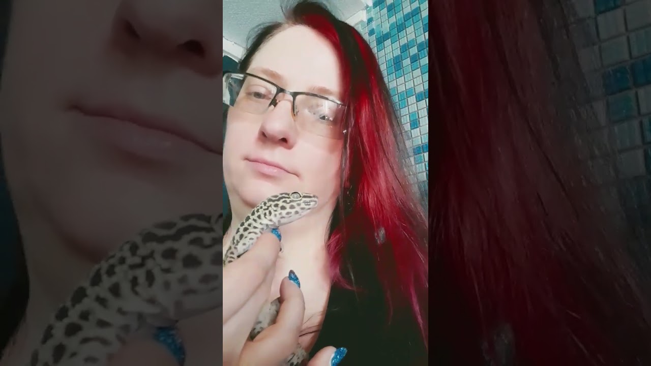 Селфи с эублефаром Шерханом 🦎 Selfie with Crusted Gecko Shere Khan