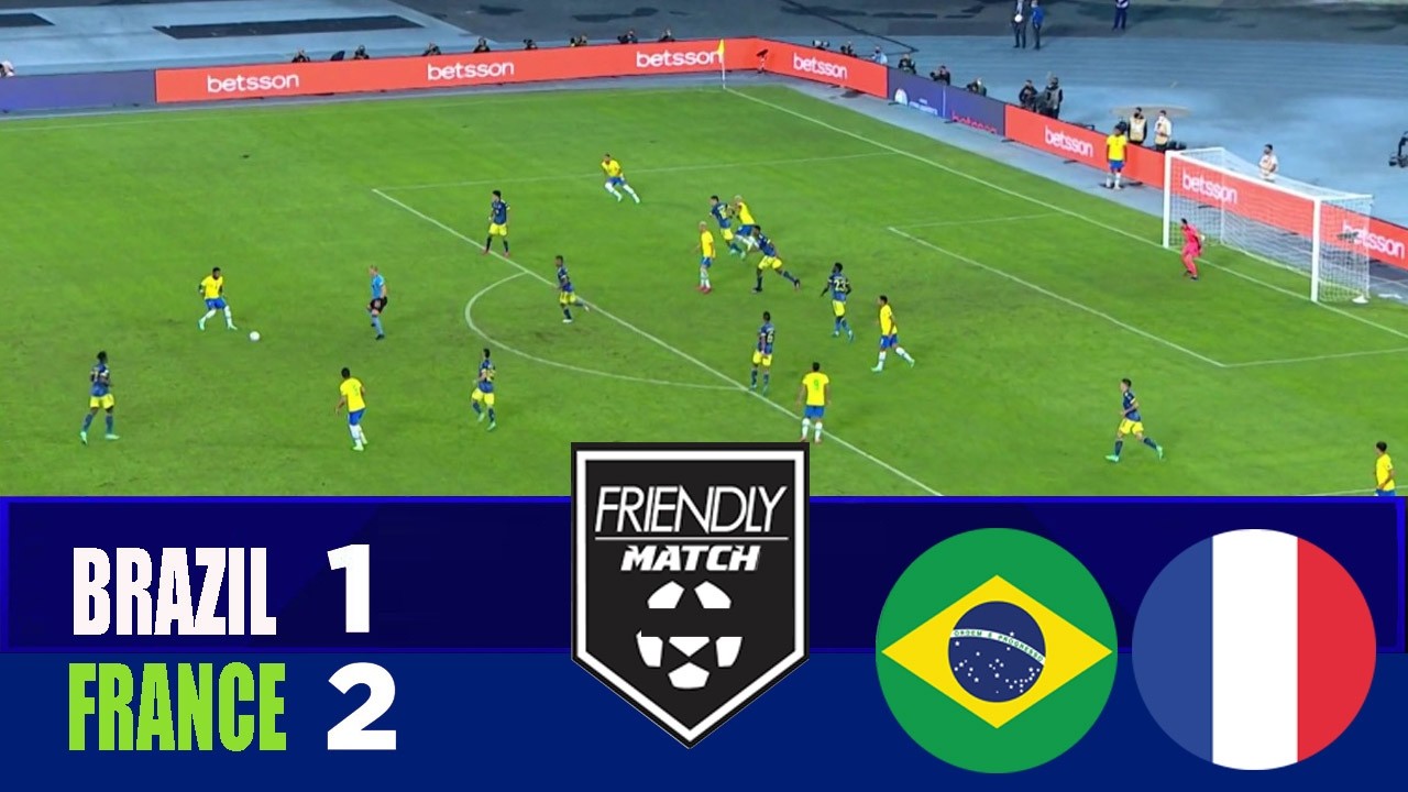 BRAZIL vs FRANCE 1-2 | 2026 International Friendly | Match Highlights
