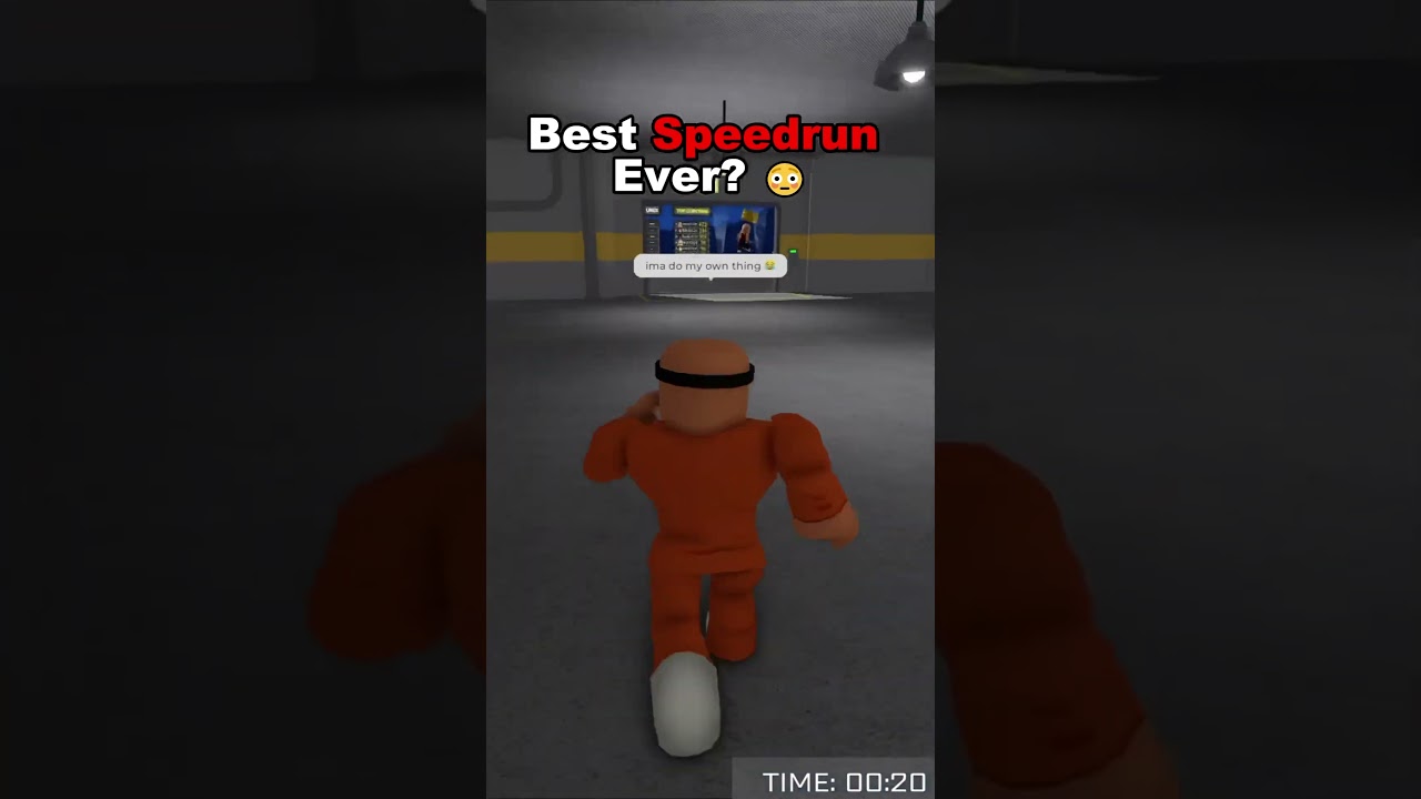 Best Speedrun Escape in Barry&rsquo;s Prison Run 🏃😳 #roblox #shorts