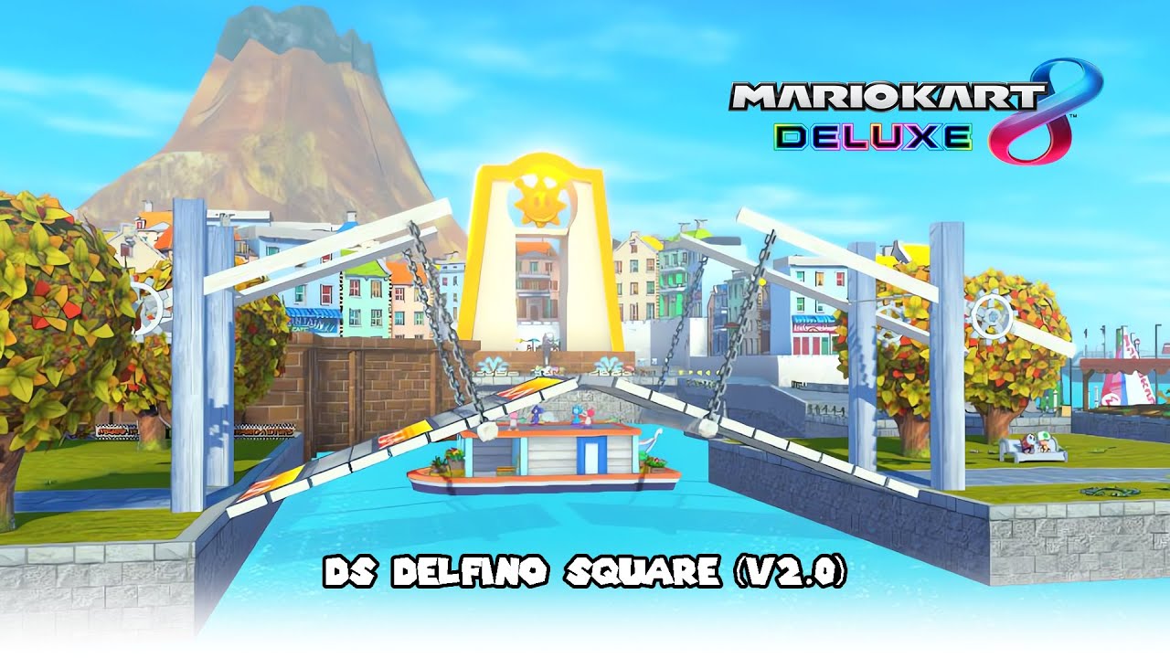The wooden bridge is back ! -  DS Delfino Square in Mario Kart 8 Deluxe (v2.0)