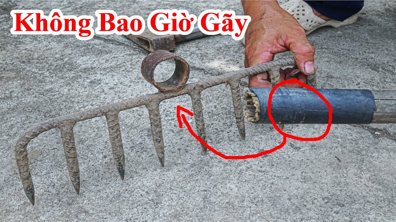 Tuyệt Chiêu Bí Mật Để Tra Cán Cuốc , Cán Cào , Cán Búa Không Bao Giờ Gãy / Mẹo Tra Cán Cào Cuốc Búa