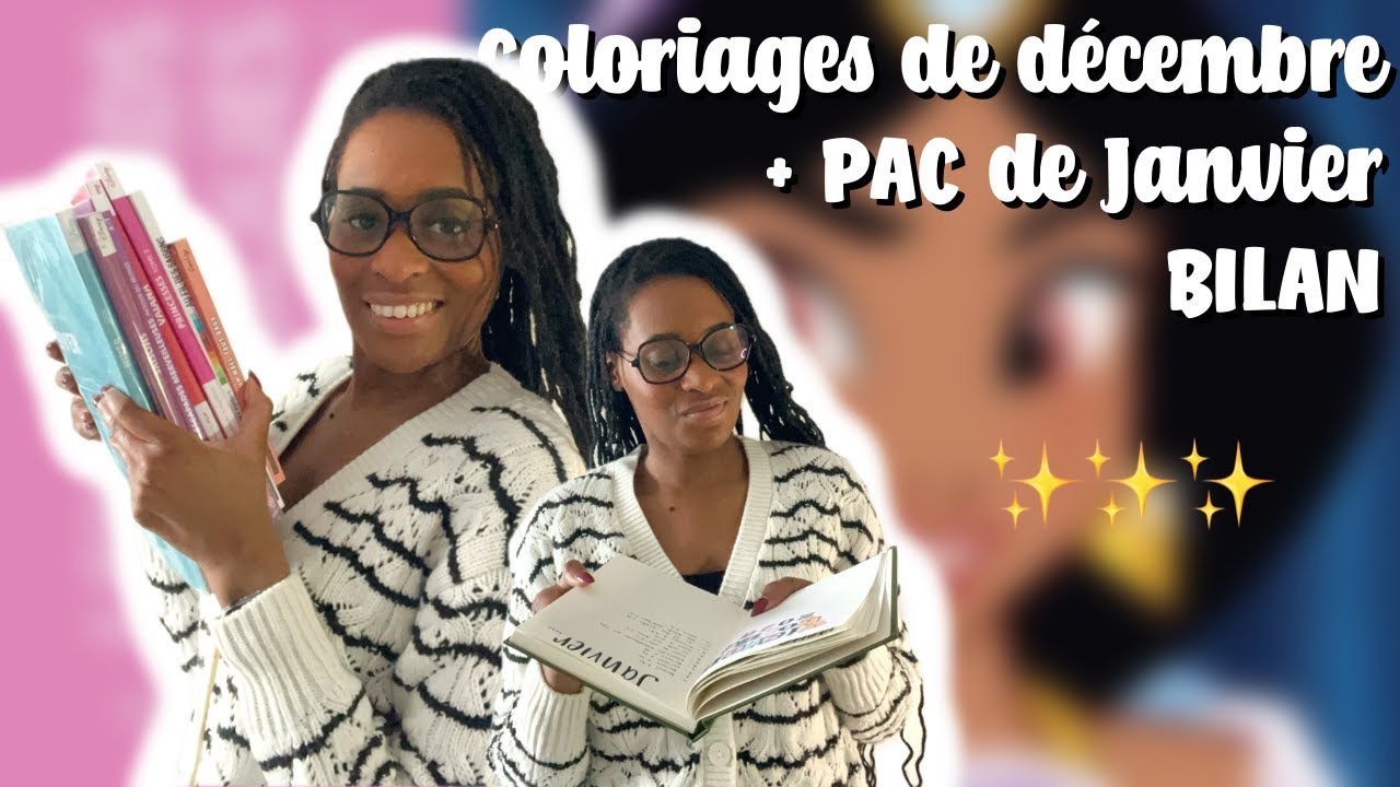 Mes coloriages mystères de Décembre + ma PAC de Janvier 2026
