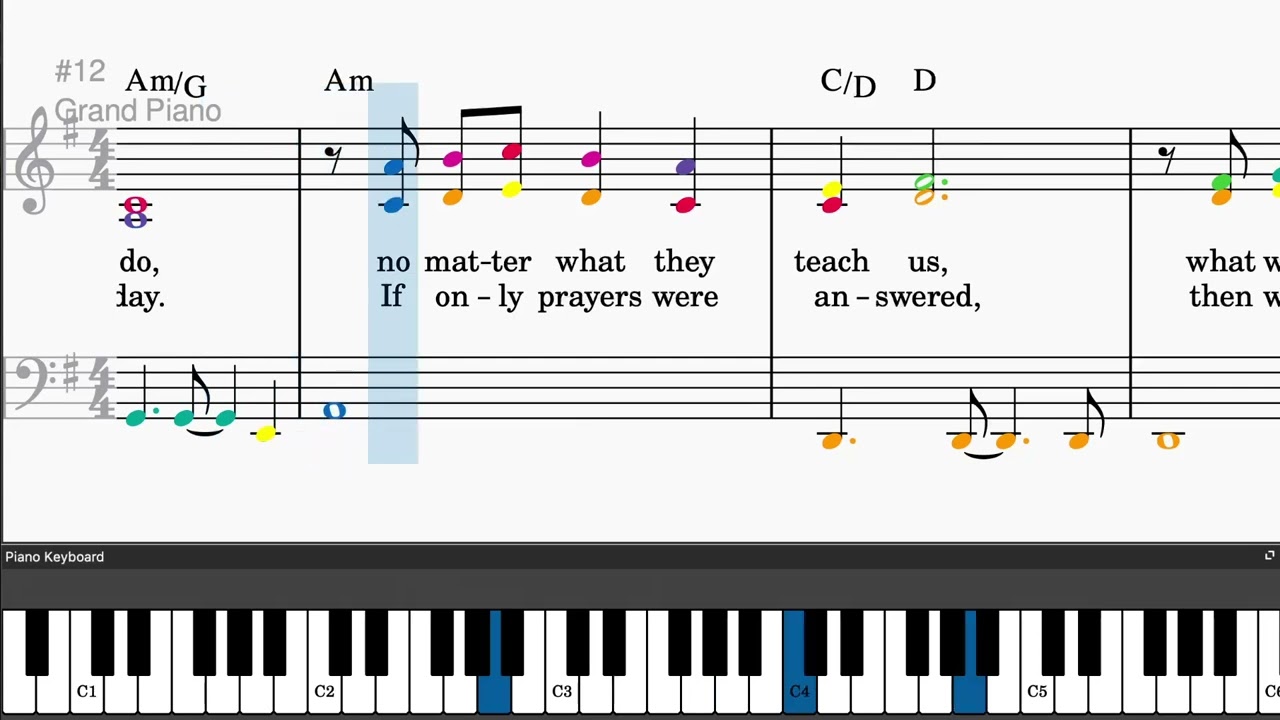 No Matter What (from Whistle Down the Wind) by Andrew Lloyd Webber - Easy piano tutorials with...