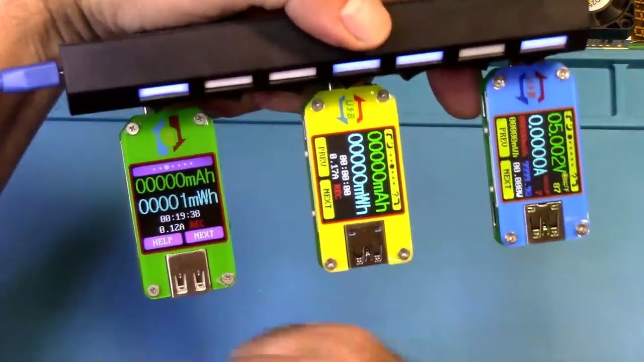Rui Deng UM34C - UM25C - UM24 USB Power Capacity Meters Review Plus Tutorial on Using Them