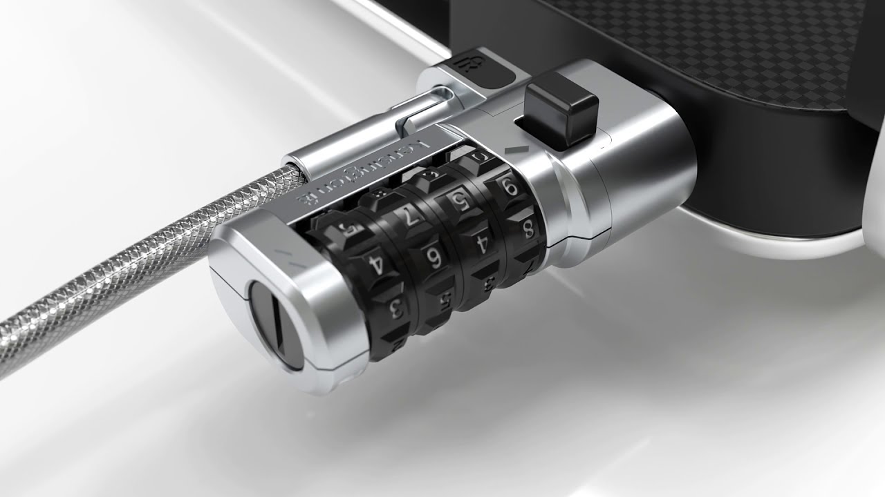 Kensington ClickSafe&reg;  Universal Combination Lock Animation