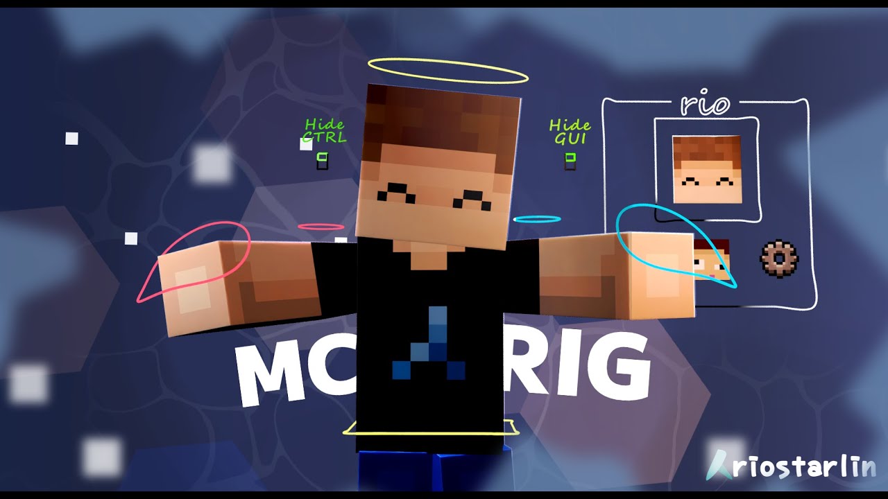 Minecraft Animation Rig for Maya (FREE) | Simplified Classic Mojang Style