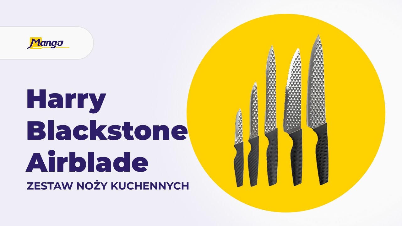 Harry Blackstone Airblade &ndash; zestaw noży kuchennych | Mango.pl