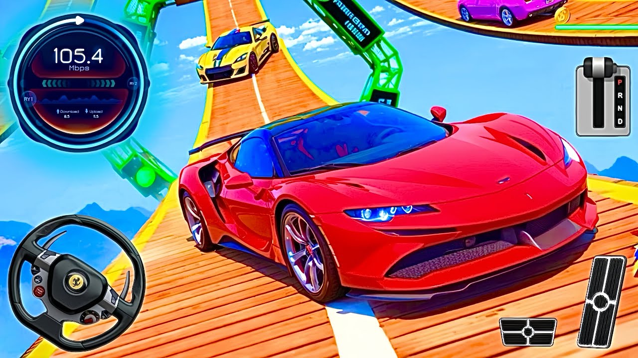 Car Stunt Games 3D / Mega Ramp Extreme Jumps | Impossible Tracks & High Speed Racing Gameplay ll HD 