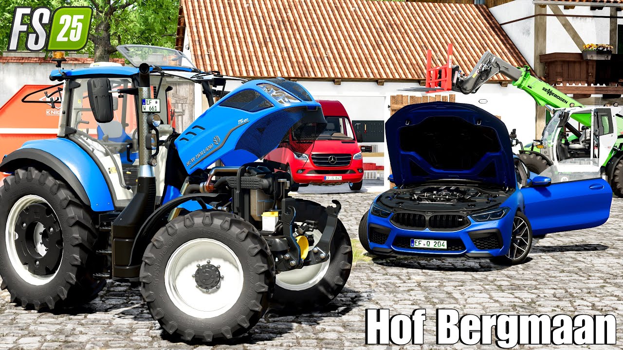Buying a New Car & Being Bales | Hof Bergmaan | Farming Simulator 25