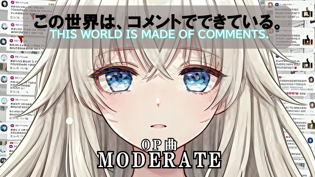 架空アニメ「この世界は、コメントでできている。」OP曲 MODERATE