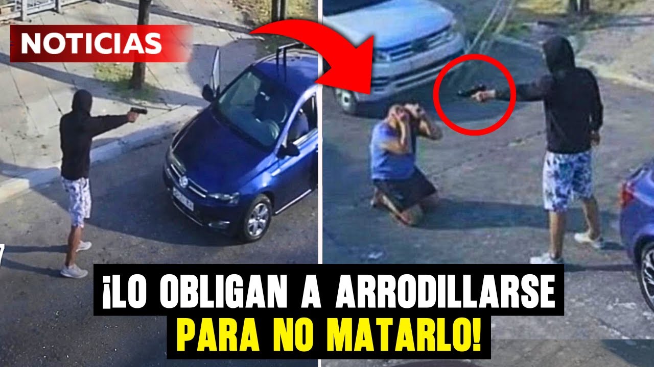 ÚLTIMA HORA!: ENCAÑONAN a una FAMILIA, obligan al PADRE a ARRODILLARSE y les ROBAN el AUTO