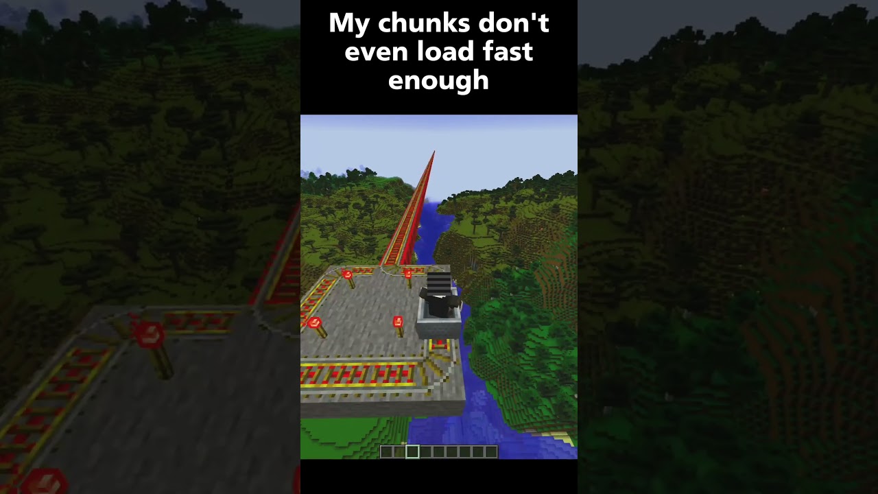Going Max Speed in a Minecart - 1000 blocks in 3 seconds