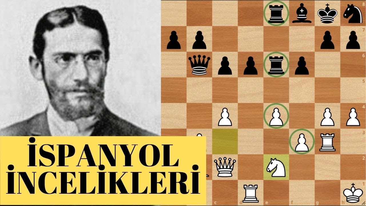Ders - 22 | İSPANYOL AÇILIŞI - ALAN ÜSTÜNLÜĞÜ | Tarrasch - Schlechter 1894