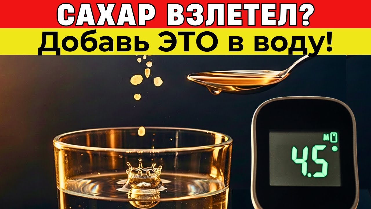 ДЕЛАЙТЕ ЭТО, когда пьете воду! Как правильно снижать сахар в крови? (Секрет 60+)