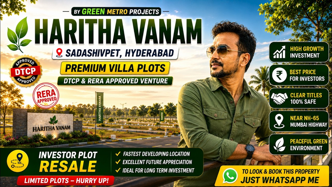 Haritha Vanam Investor Villa Plots at Sadashivpet | DTCP & RERA Approved Venture Near NH65
