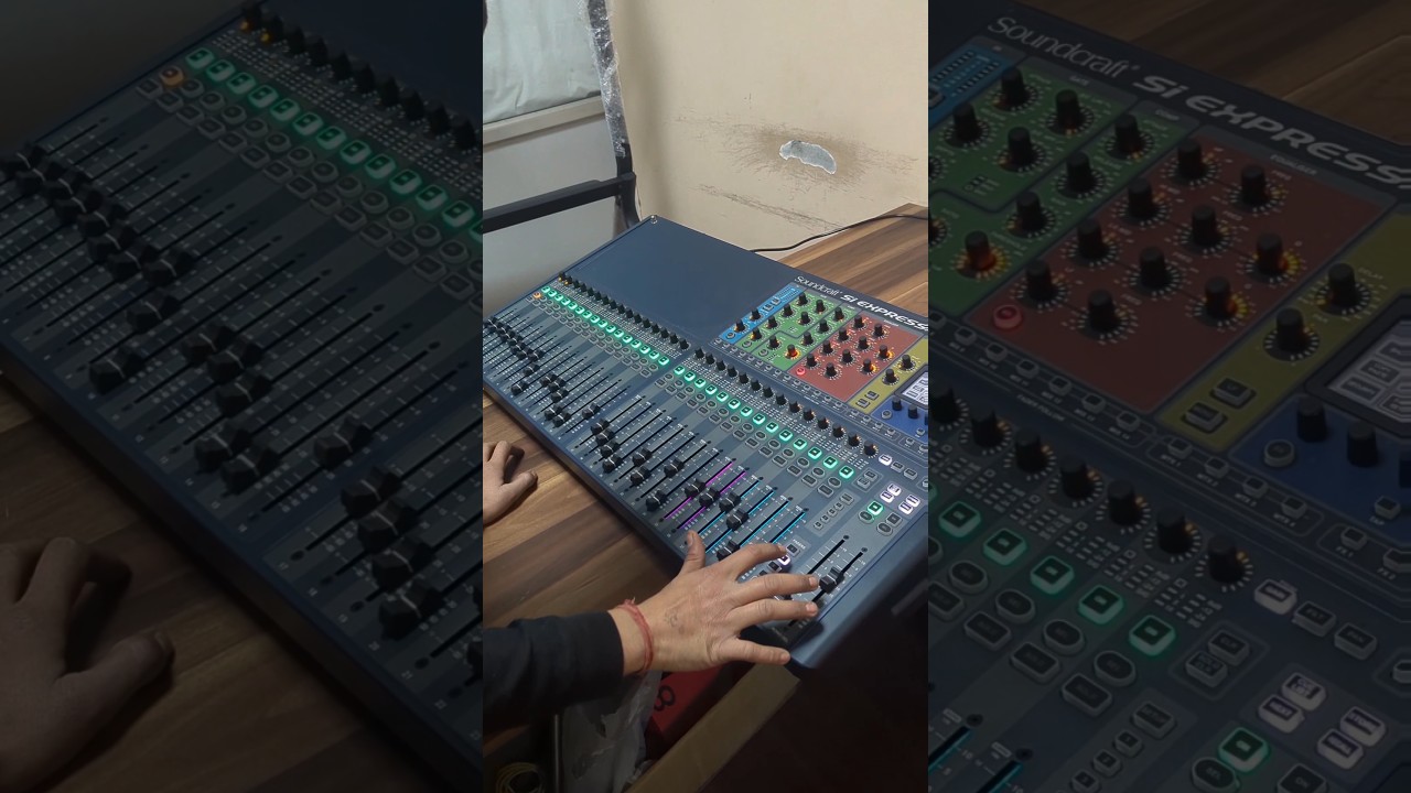 soundcraft digital mixer #soundcraft #digitalmixer  #shorts #unboxing #audiotimewithvp #demo #dj