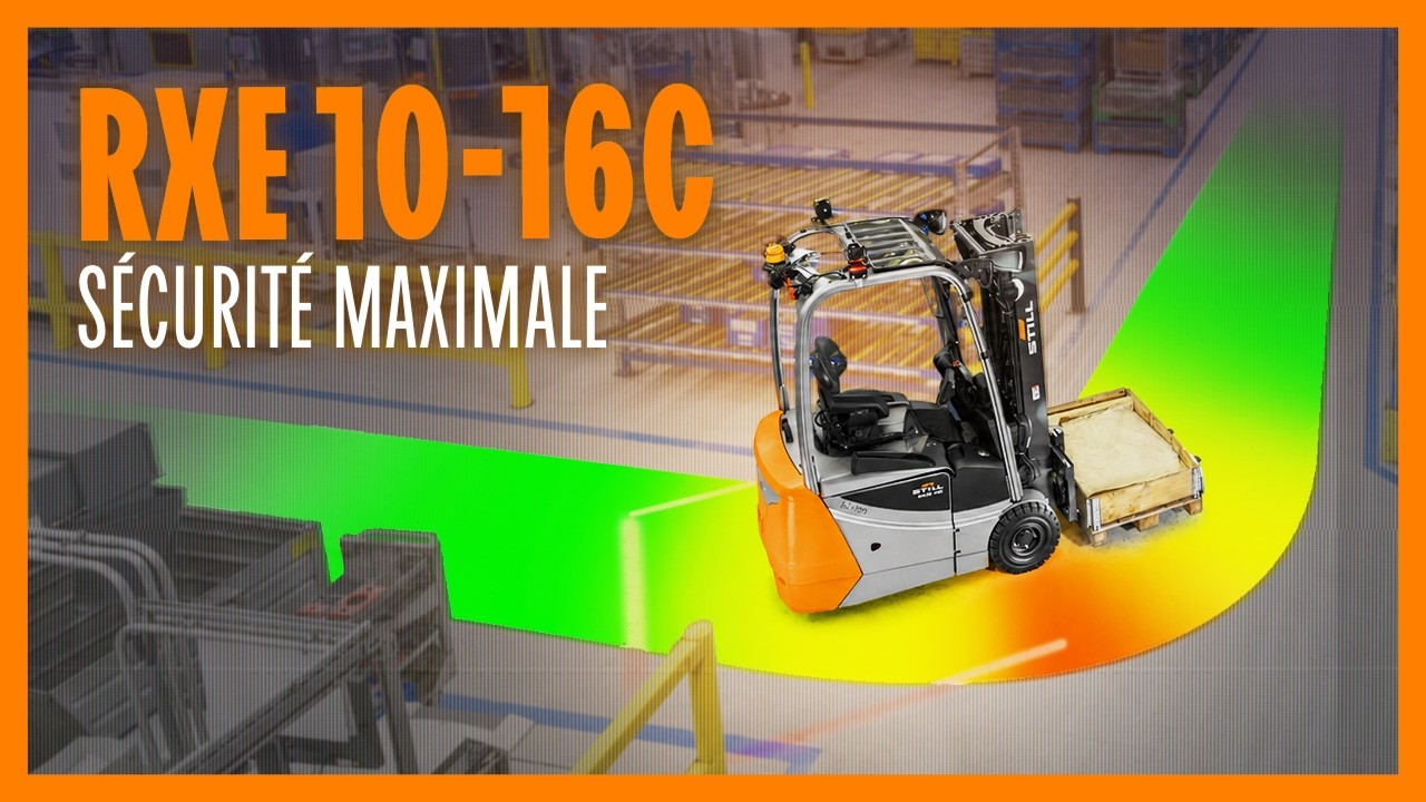 Chariot &eacute;l&eacute;vateur &eacute;lectrique STILL RXE 10-16C : S&eacute;curit&eacute; maximale au travail